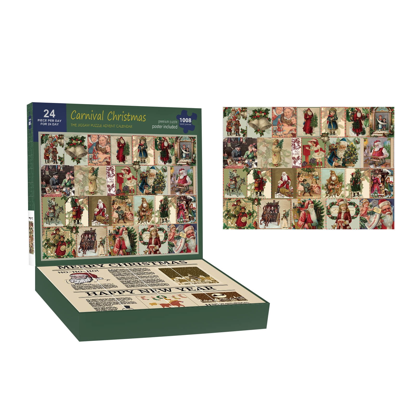 Advent Calendar 2024 Christmas Puzzle 1008 Pieces Christmas Countdown