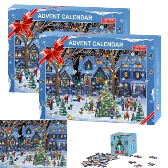 Advent Calendar 2024 Christmas Puzzles for Adults 1008 Pieces