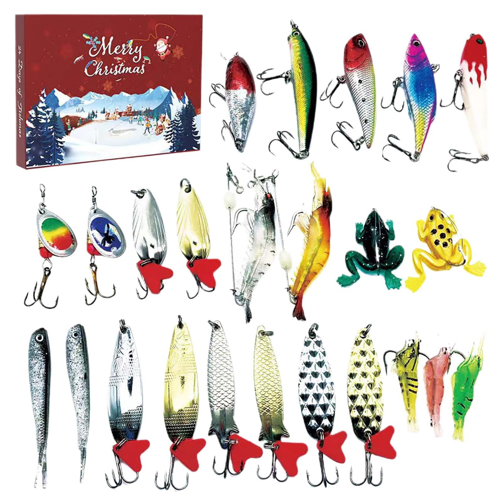 Advent Calendar 2024 Fishing Lure for Man Adult Teen 24 Days