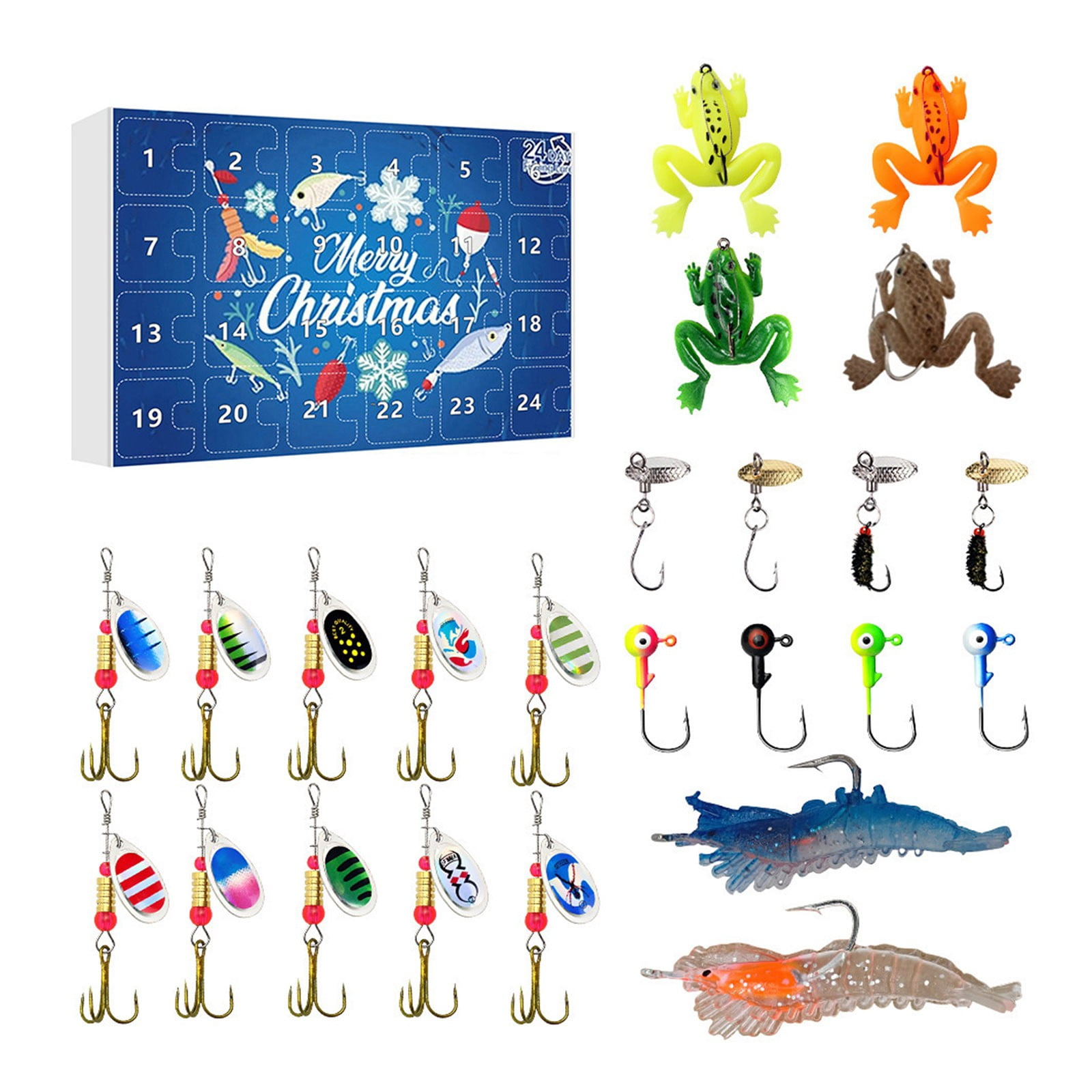 Advent Calendar 2025 Survival Kit Fishing Lure Advent Calendar For Men - 24 Day Christmas Countdown With Bait Set | Xmas Gift For Fishing Lovers & Teens 24 Day Fishing Gifts Advent Calendar 2025 Survival Kit Fishing Lure Advent Calendar For Men - 24 Day Christmas Countdown With Bait Set | Xmas Gift For Fishing Lovers & Teens 24 Day Fishing Gifts