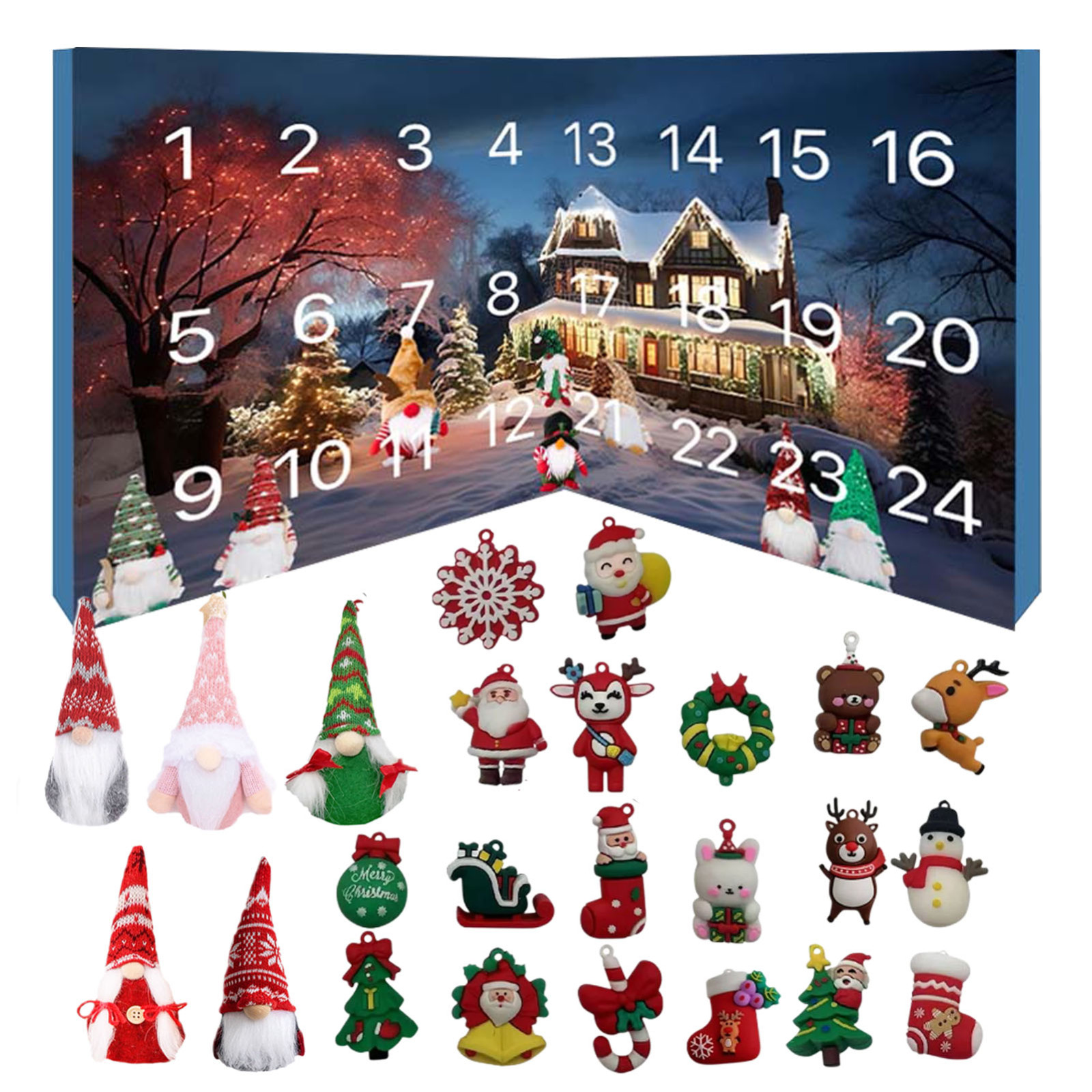 Advent Calendar 2024 24 Days Christmas Countdown Calendar With