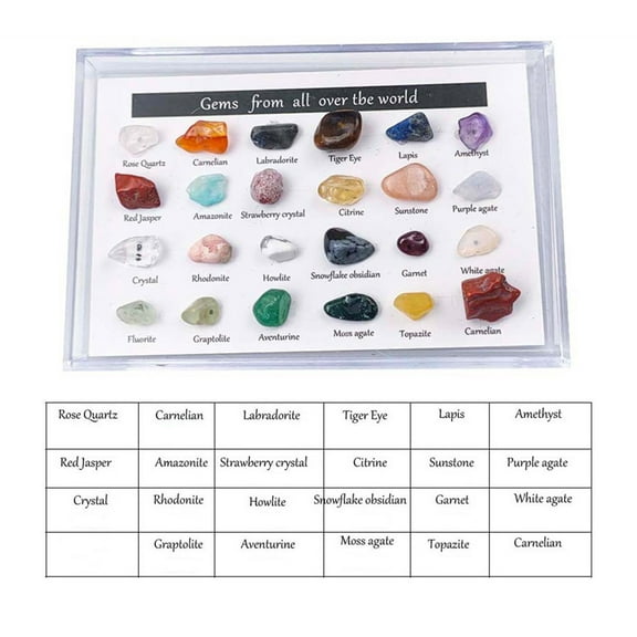 Advent+Calendar+2025,24 Of 2025 Advent Calendar Size Natural Crystal Agate Petrofossil Geological Lovers Full Range Of Christmas Calendar,2025 Countdown Box for Kids Party Favors(Crystal)