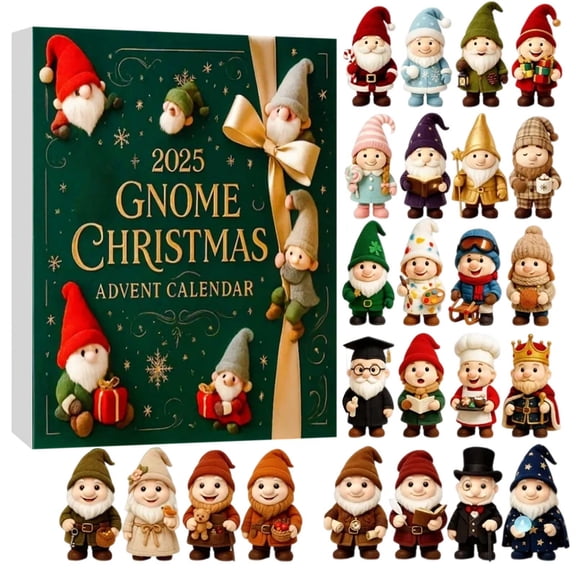 Advent Calendar 2025 24 Days Christmas Ornaments Countdown Calendar 2D Acrylic Christmas Decoration for Thankgiving Christmas Holiday