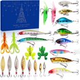 thumbnail image 1 of Advent Calendar  Fishing Lure for Man Adult Teen - 24 Days Christmas Countdown Fish Tackle Set - Xmas Surprise Fish Bait Gift for Father Grandpa Brother Boyfriend, 1 of 5