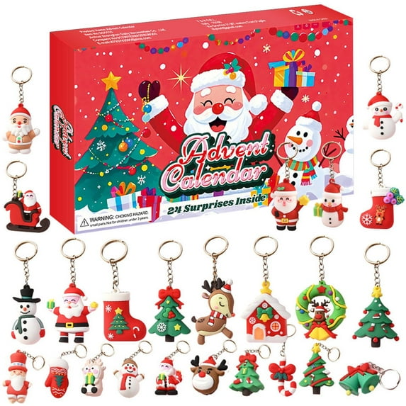 Advent Calendar 2025 with Christmas Advent Calendar Keychain Holder 24 Advent Calendar 2025 with Christmas Advent Calendar Keychain Holder 24