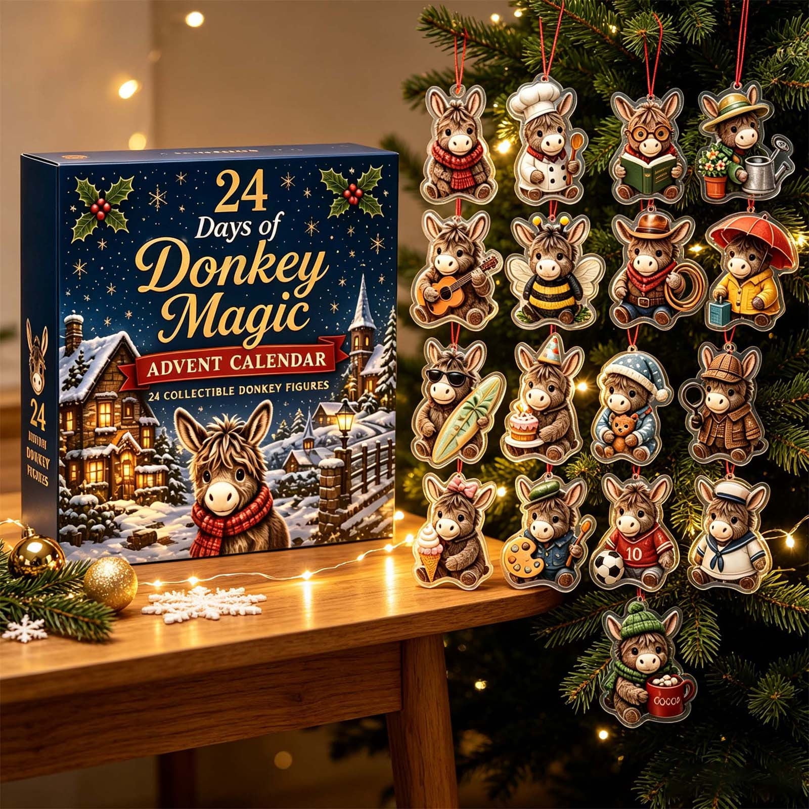 Advent Calendar 2026, 24 Days of Donkey Magic Christmas Countdown with ...