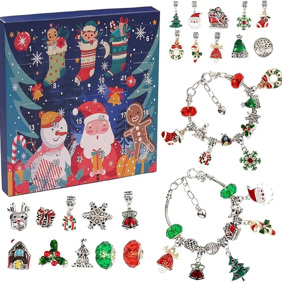 Advent Calendar 2026 Countdown Calendar 24 Days Christmas Gift Set for Girls Kids Teens Toddler with DIY Charm Bracelet