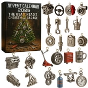 Advent Calendar 2026 The Gearhead s Christmas Garage, 24 Days of Miniature Car Parts & Tools with Holiday Gifts for Car Enthusiasts, Automotive Christmas Countdown for Cars Lovers, Mechanics