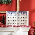 thumbnail image 1 of Advent Calendar 24 Days Foldable Wooden Christmas Countdown, 1 of 9