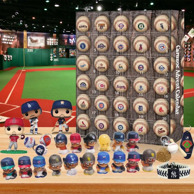 Advent Calendar Baseball Christmas Countdown, 24 Days Baseball Set for
