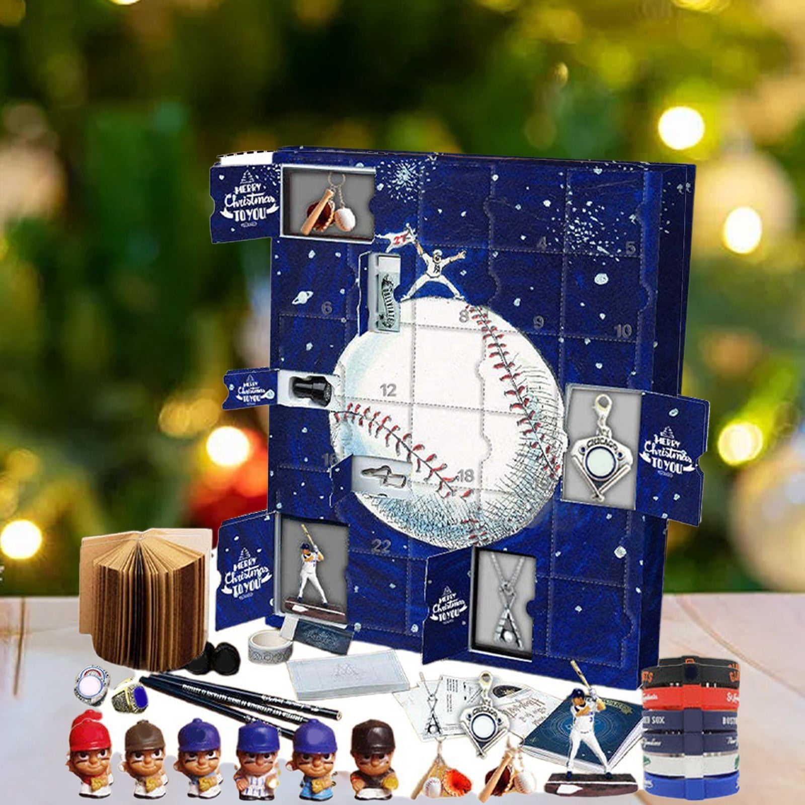 Advent Calendar Baseball Holiday Countdown Set 24 Days Advent Calendar