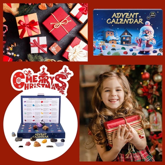 Advent Calendar Children's Gem Blind 24 Day Countdown Calendar Stoplight Timer for Kids Potty Timer for Toddler Countdown Timer with Loud Alarm Christmas Countdown Calendar Chocolate Oven Timer Knob