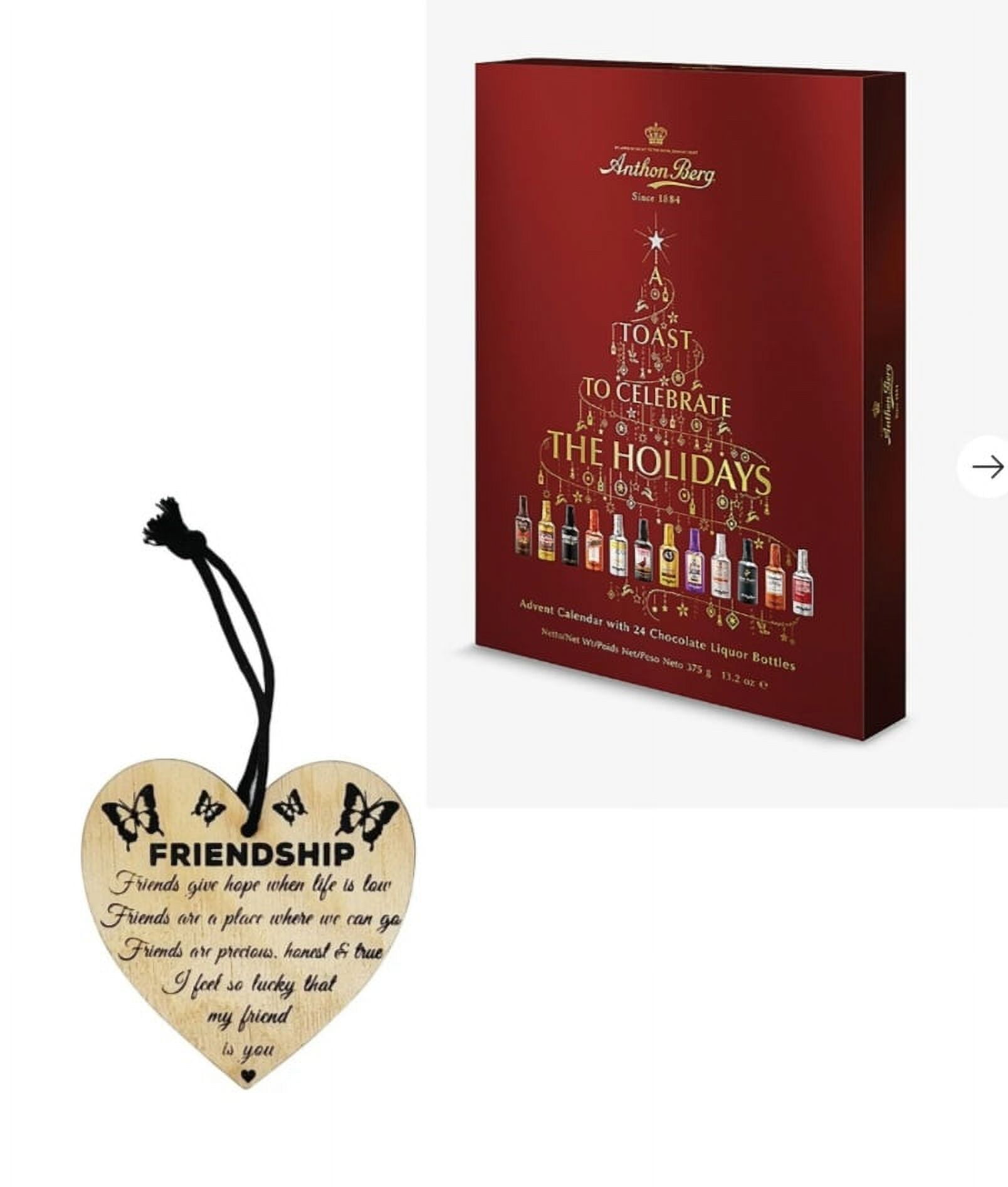 Advent Calendar Chocolate Gift Box A. Berg Filled Bottles for Coworkers