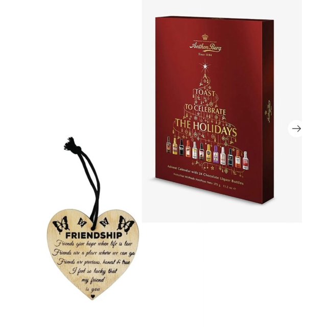 Advent Calendar Chocolate Gift Box A. Berg Filled Bottles for Coworkers