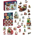 thumbnail image 1 of Advent Calendar Christmas Building Set , 24 Days Countdown Toys for Kids , 6 in 1 Christmas Elk Building Blocks Toy, 1 of 6
