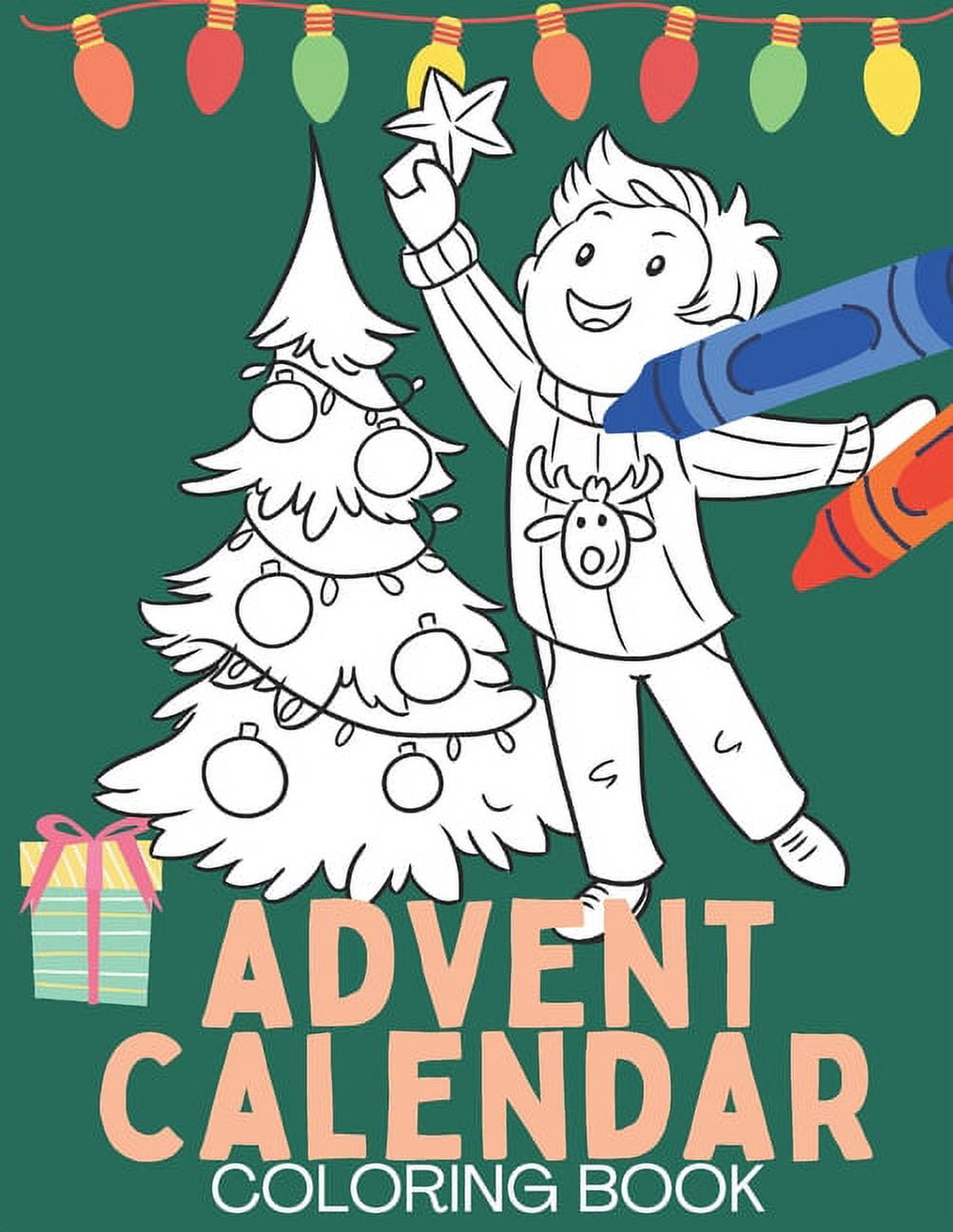 Advent Calendar Coloring Book Christmas Coloring Books for Teens, Kids