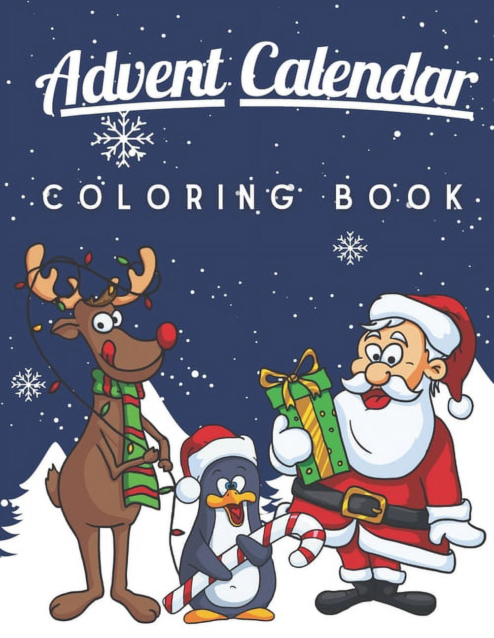 Advent Calendar Coloring Book: A Fun and Cute Coloring Pages for Kids ...