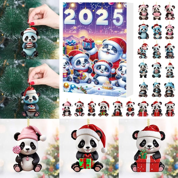 Advent Calendar Countdown Surprise Blind Set Mystery Collectible Toy Acrylic Material Durable Design for Kids and Adults Indoor Activity Holiday Gift