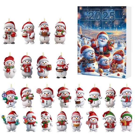 Advent Calendar Countdown Surprise Blind Set Mystery Collectible Toy Acrylic Material Durable Design for Kids and Adults Indoor Activity Holiday Gift
