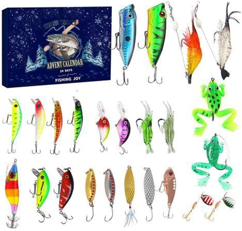 Advent Calendar Fishing 2024,Bass Fishing Advent Calendar 2024,Fishing