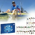 Advent Calendar Fishing Christmas Countdown 24 Days Sequin Fishing Set