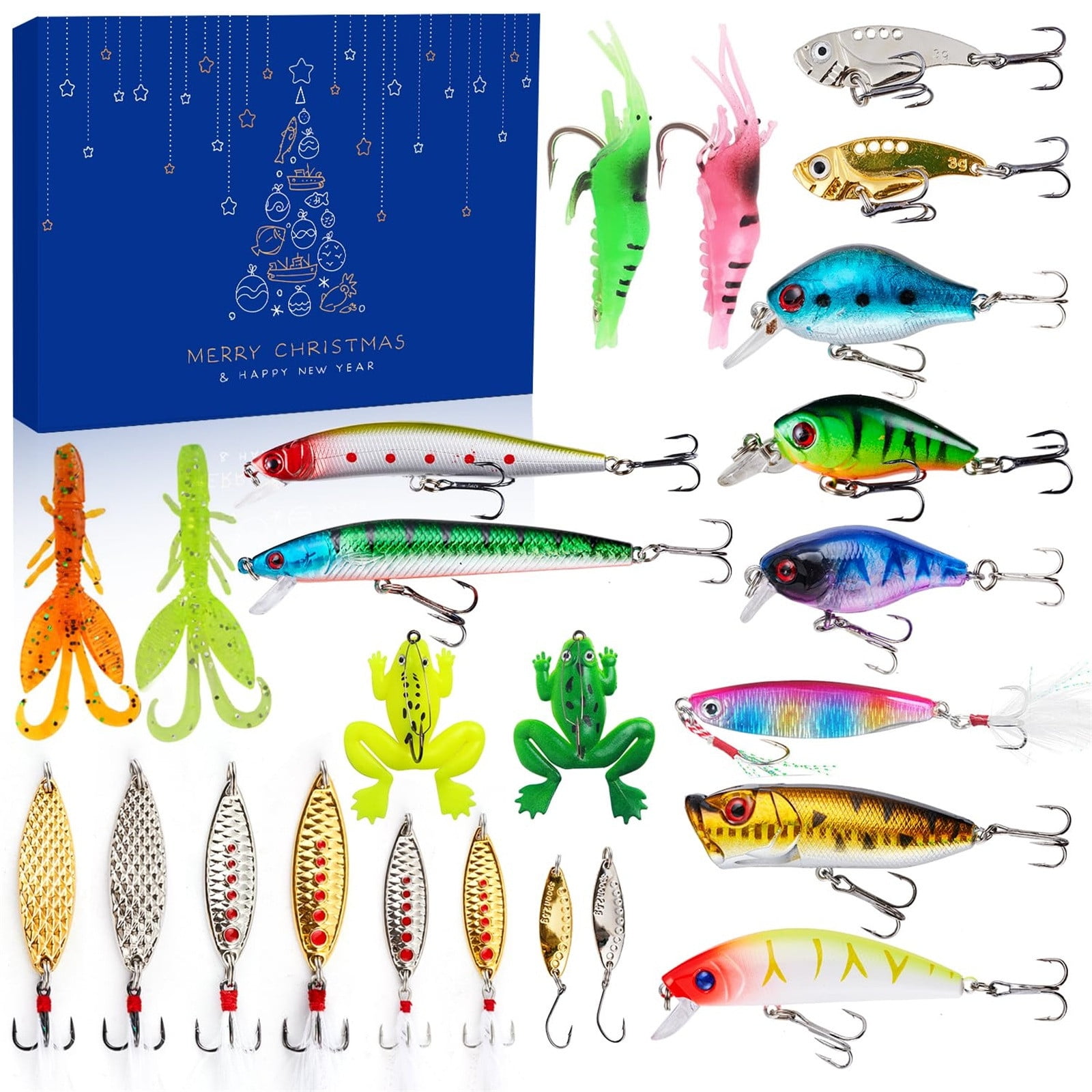 Advent Calendar Fishing Christmas Countdown, Fishing Tackle Advent