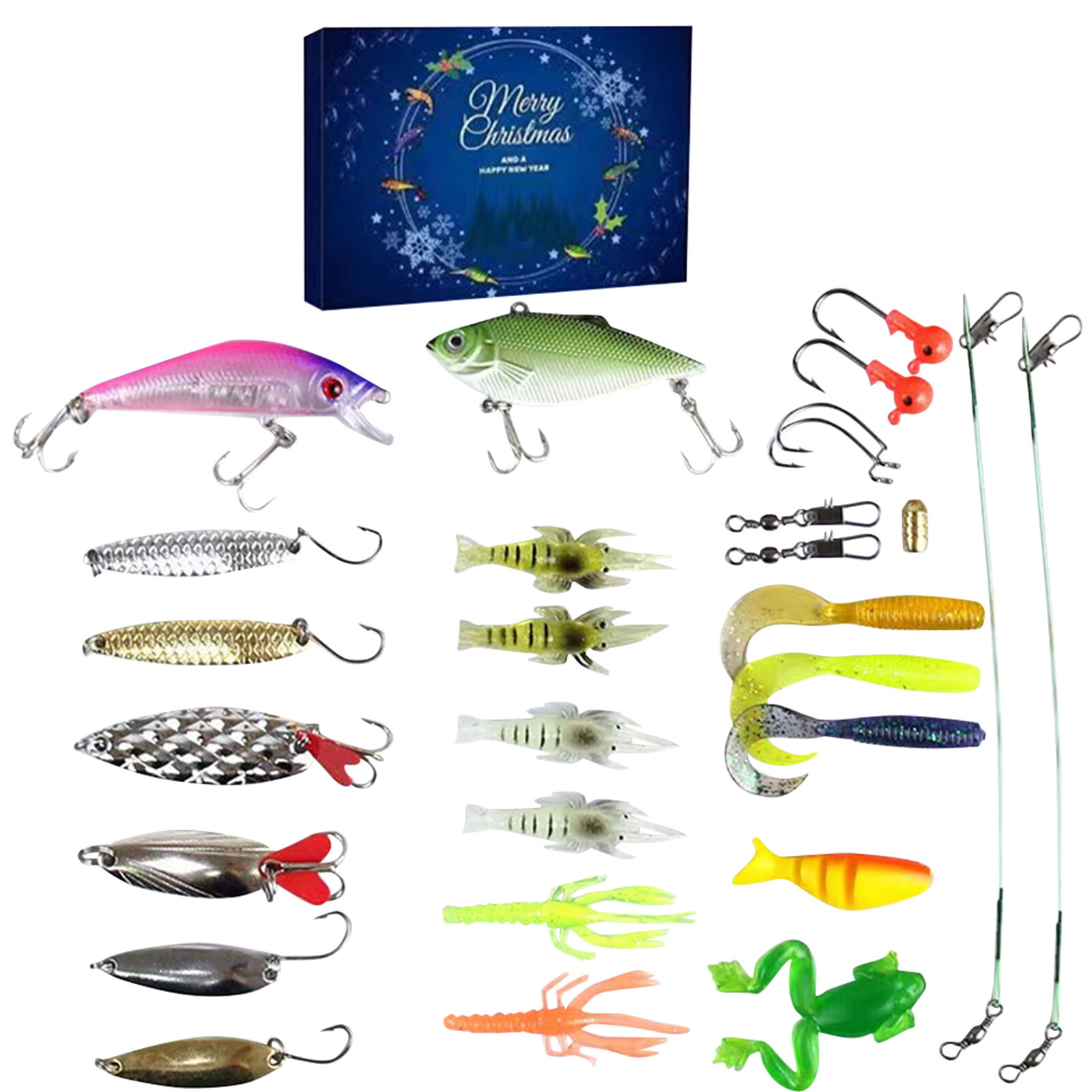 Advent Calendar Fishing Christmas Countdown, Fishing Tackle Advent
