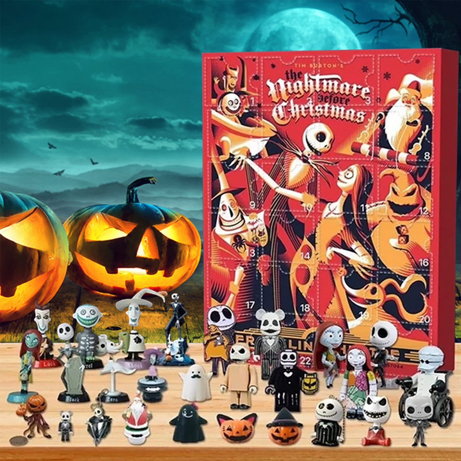 Advent Calendar Halloween Countdown Calendar 24 Days Christmas