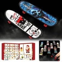 Advent Calendar Mini Finger Skateboard 24 Days Christmas Countdown Set Toy For Kids Boys Holiday Celebration Activity