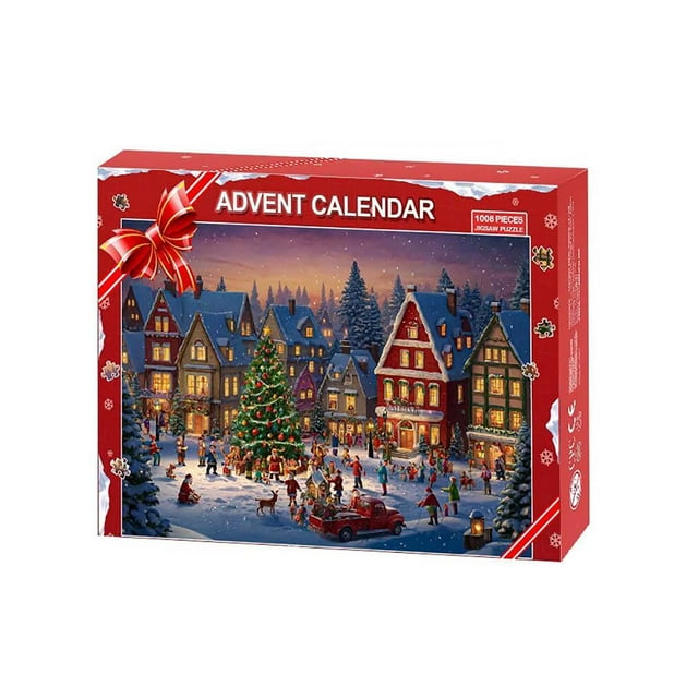 Advent Calendar Puzzle 24 Days Christmas Countdown Calendar For Kids 24