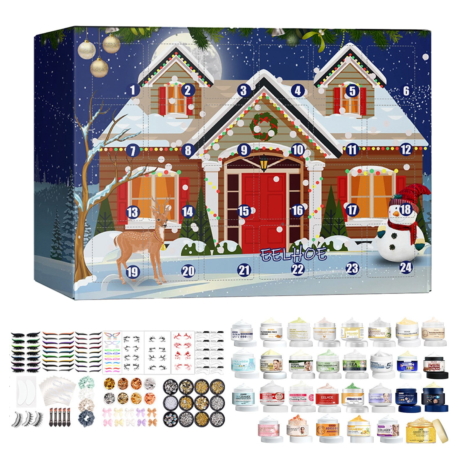 Advent Calendars 24 Days Count Down Beauty Makeup 2024 Christmas Advent