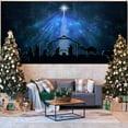 Advent Pattern Outdoor Garage Door Banner Large Christmas Decoration