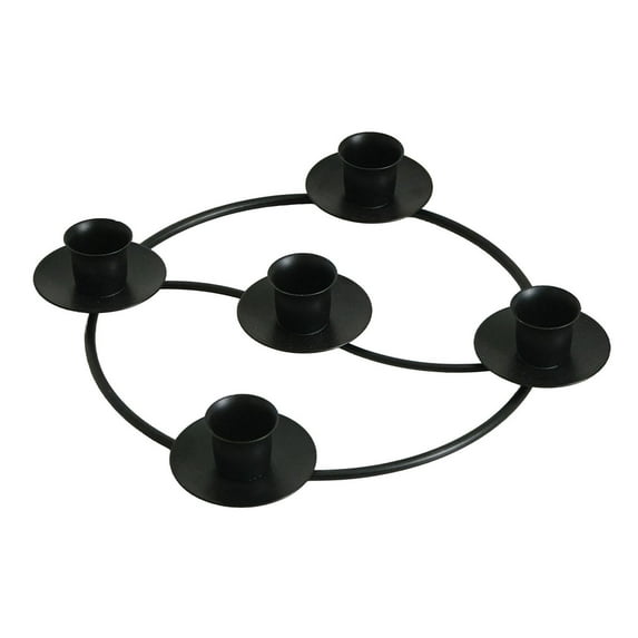 Advent Wreath Candle Holder Round Advent Candle Holders For 5 Candles Advent And Decorations Gold Metal Ring Candles Stand For Home