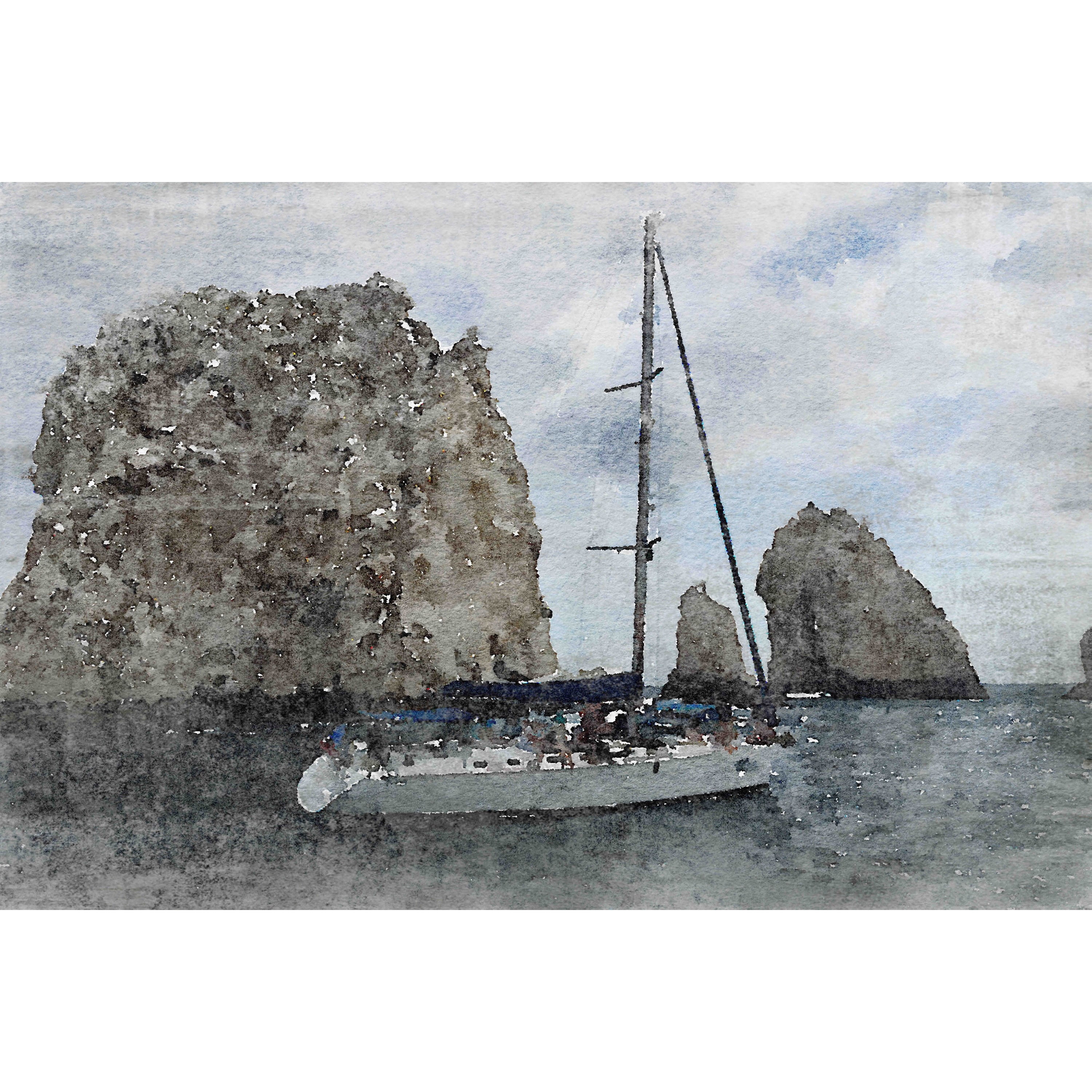 Marmont Hill 'Adventure 3' by Irena Orlov Painting Print on Wrapped Canvas