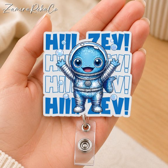 Adventure Adventure Hero Badge Reel, Fantasy Gamer Adventure Retractable ID Holder, LitRPG Creature
