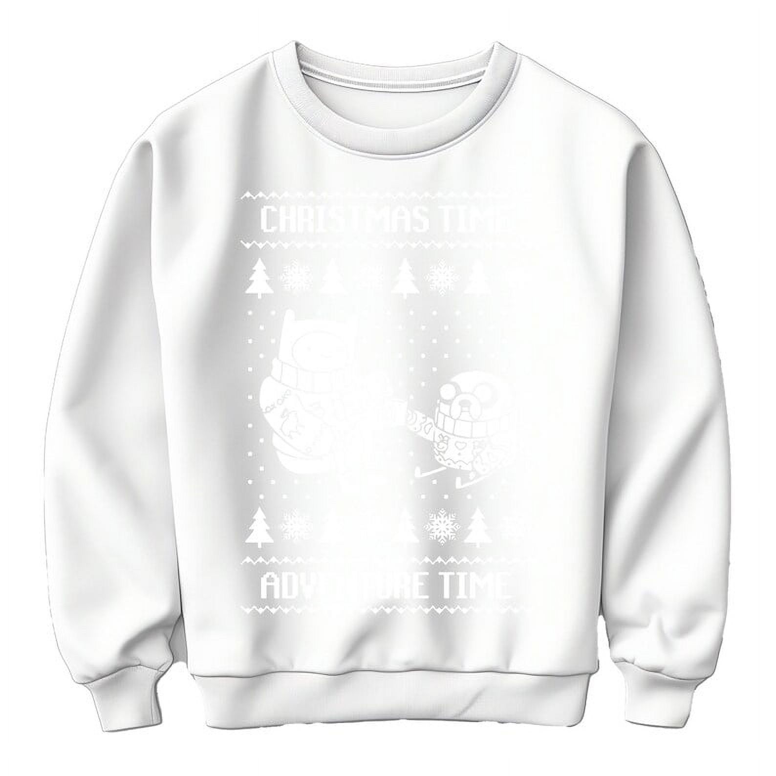 Adventure Anime Christmas Time Funny Festive Unisex Printed Sweatshirt Spread Holiday Cheer Winter Christmas Jumper Sweater Walmart