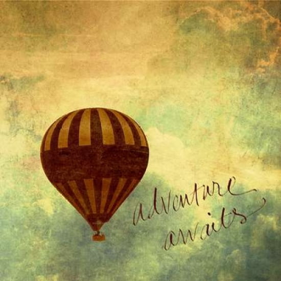 Adventure Awaits Border Canvas Art - Gail Peck (24 x 24)