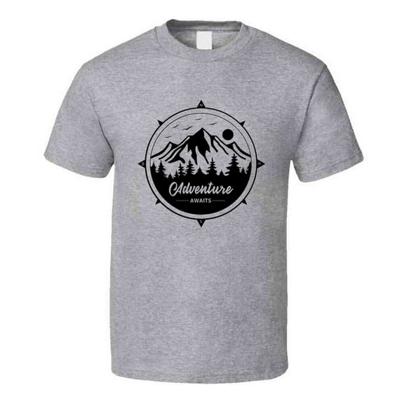 Adventure Awaits Camping Tee Cool Tshirt For Outdoor Enthusiasts T Shirt