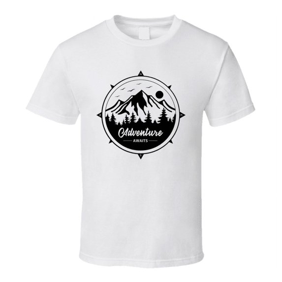 Adventure Awaits Camping Tee Cool Tshirt For Outdoor Enthusiasts T Shirt