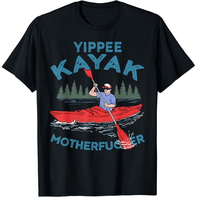Adventure Awaits Funny Kayak Enthusiast Tee for Men Paddle in Style