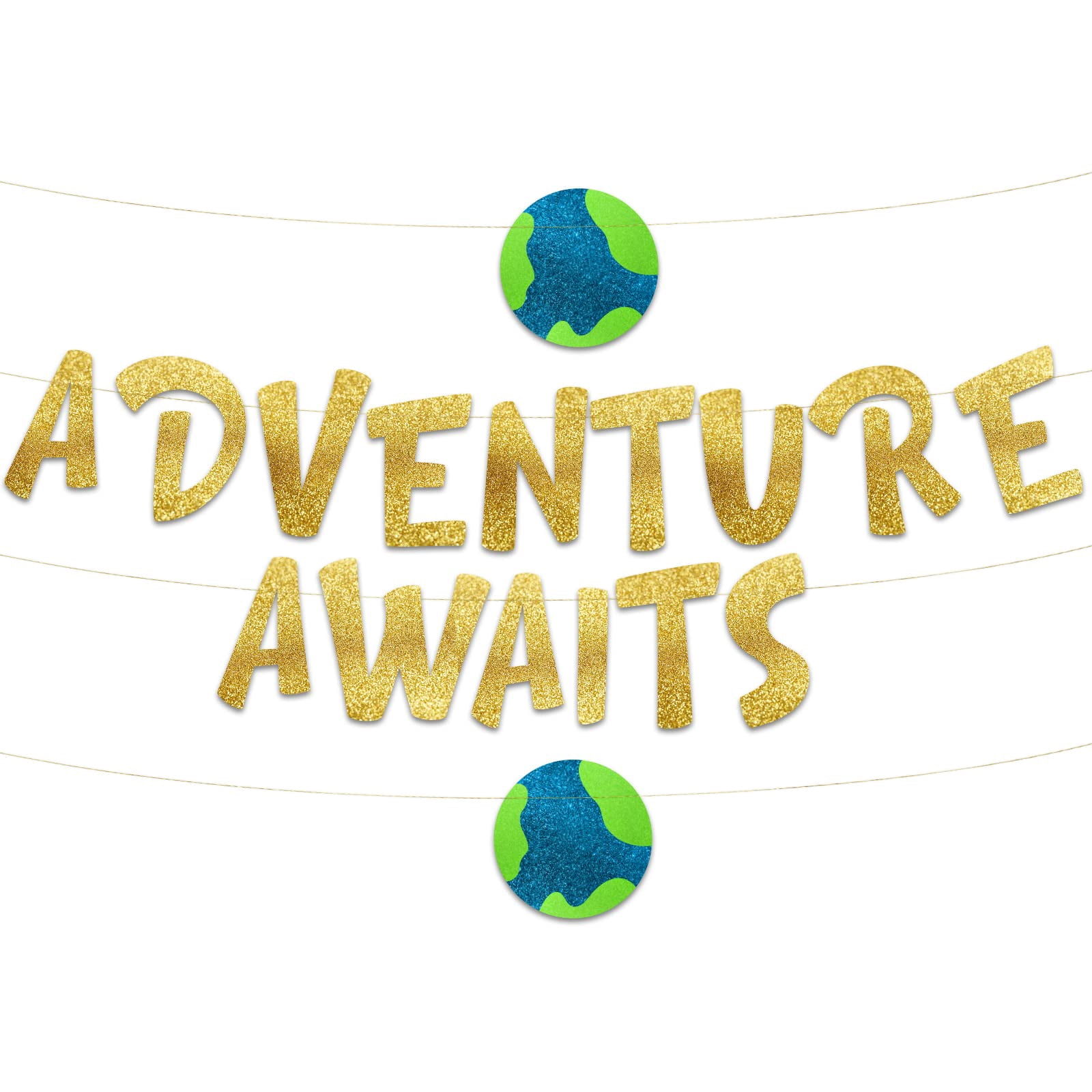 Going Away Party Gold Glitter Banner - Funny 'We Will Miss You' Farewell Decor, 5.5 Ft
