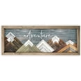 thumbnail image 1 of Adventure Awaits Rustic Framed Wood Farmhouse Wall Sign 6x18 (Frame Included), 1 of 7