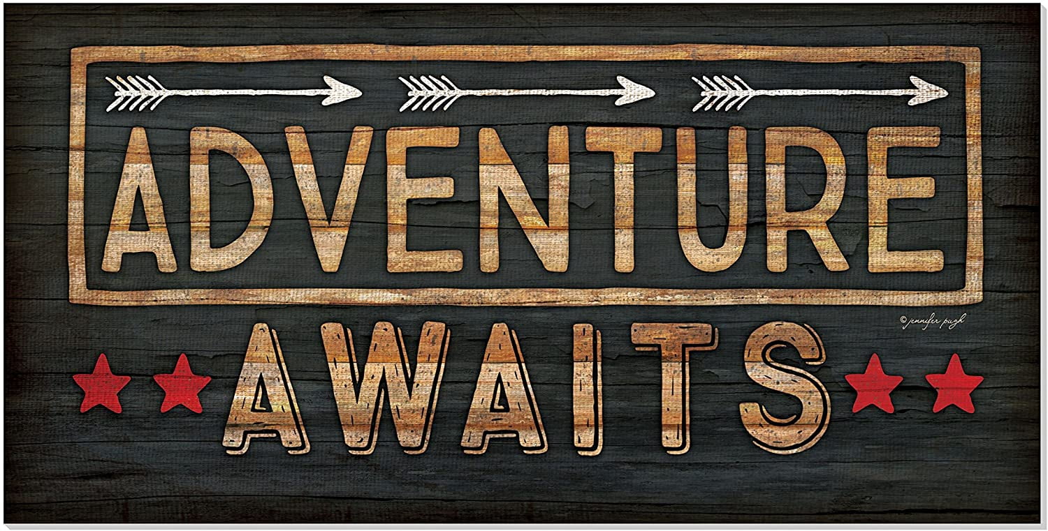 Adventure Awaits Desk Decor, Camping Signs, Decor for Camper