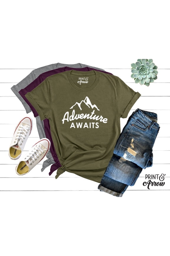 Adventure Awaits Shirt, Hiking Shirt, Backpacking Shirt, Mountains, Camping, Wanderlust, Adventure Shirt, Adventure Awaits Tee, Outdoor SWEATSHIRT All Size S-5XL