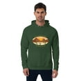 thumbnail image 1 of Adventure Awaits Unisex eco raglan hoodie (Bottle green, XL), 1 of 3