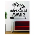 thumbnail image 1 of Adventure Awaits V2 Arrow Design Decal Sticker Wall Vinyl Art Decor Travel Explore Wanderlust Hike, 1 of 2