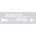 thumbnail image 1 of Adventure Awaits with Arrow Vinyl Lettering Art Wall Sticker Home Décor 36x10-Inch White, 1 of 6