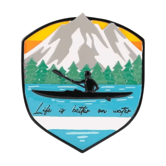 Adventure Badge Kayaking Ornament/Outdoor Adventure/Boating/DO-IT-YOURSELF KIT