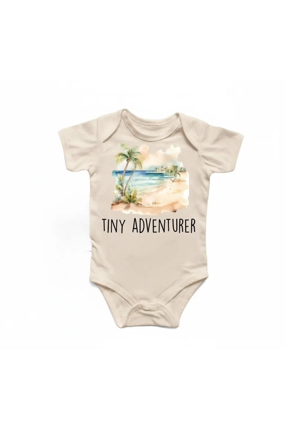 Adventure Beach Newborn Baby Bodysuit