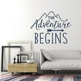 thumbnail image 1 of Adventure Begins Wall Sticker Art Vinyl Letters Decals Arrow Home Decor Quote 30x23-Inch, Deep Blue, 1 of 5
